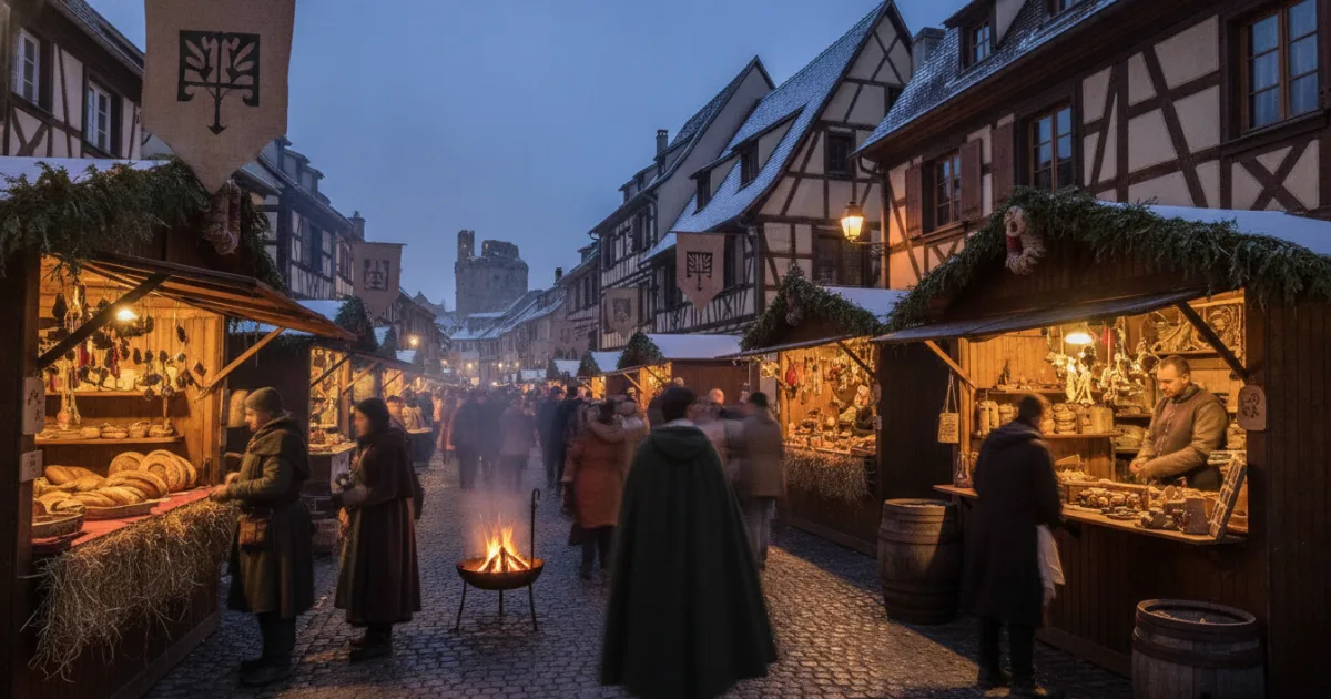 Marché de Noël Médiéval, Ribeauvillé